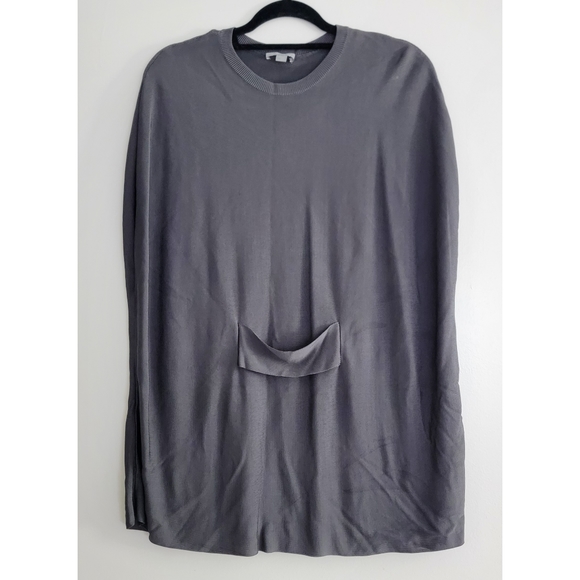 COS grey slinky loose fitting sleeveless top internal waist size Euro xs tunic - Picture 1 of 7